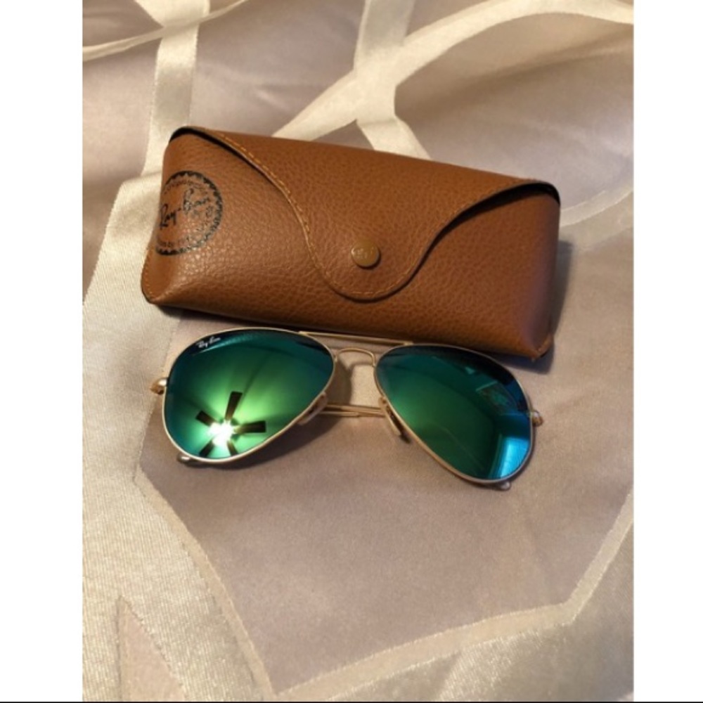 Ray-Ban RB3025 Aviator Flash Lenses GREEN/DISCOUNT